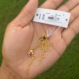 animal party ladybug mini pendant